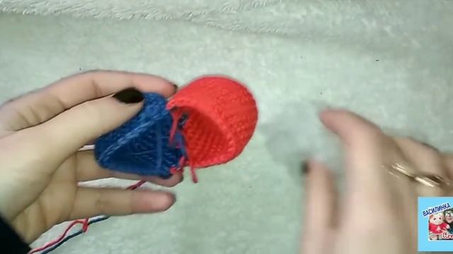 Сердечко-обнимашка валентинка к дню Валентина/Two-colored crocheted heart for Valentine's Day