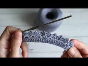 Кайма крючком. Вяжется просто