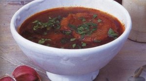 Чесночный суп с яйцами