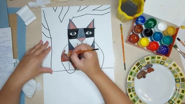 Кот ученый. МК для занятий с детьми 6 - 12 лет