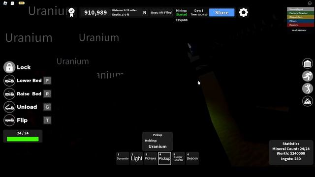 [ROBLOX] Mining Uranium and others in Mining INC: Remastered ⛏️ смотреть онлайн