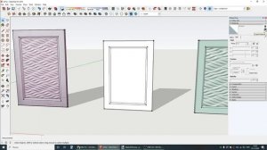SketchUp / Рисуем фасад с повторяющимся 3д рисунком.