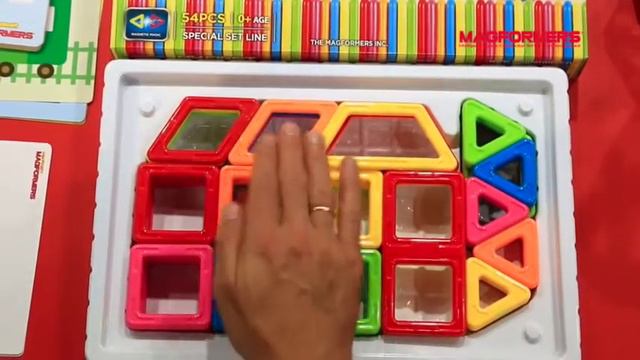 Магнитный конструктор Magformers My First 54 63108 смотреть онлайн