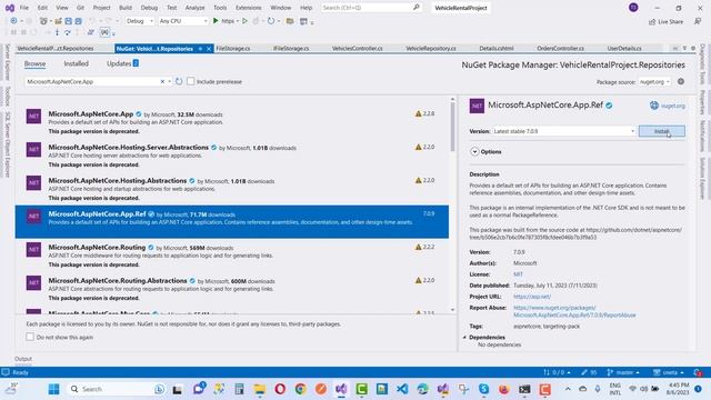 Fix : Package Deprecated Solution   Microsoft.AspNetCore.Hosting   Microsoft.AspNetCore.App