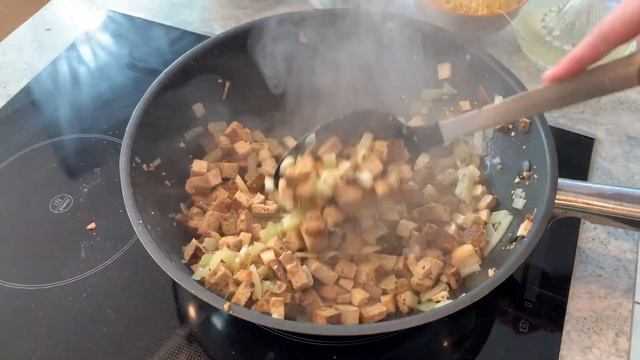 Идеальный рецепт на каждый день. Шпинат с тофу по ЛИВАНСКИ.