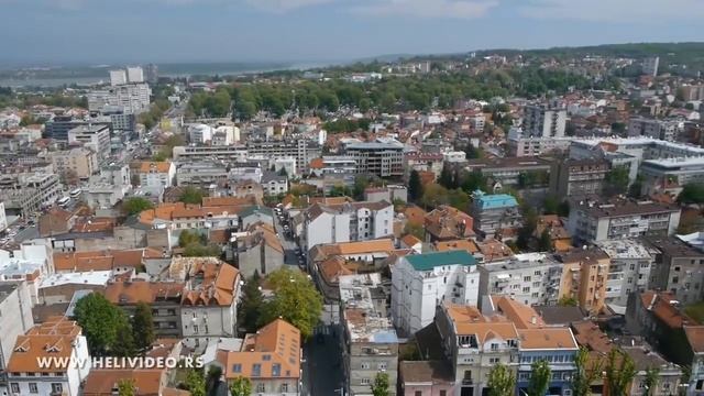 Столица Сербии. Белград с высоты птичьего полета.