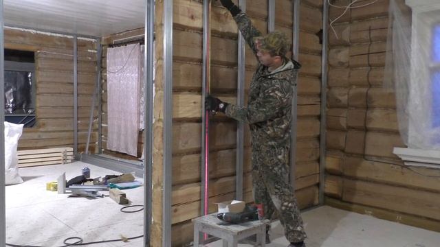 Монтаж профилей для гипсокартона