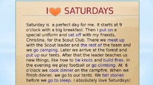 My favourite day. Мой любимый день. (УМК Spotlight 6)