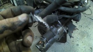 установка стартера на двигатель ока и коробка москвича