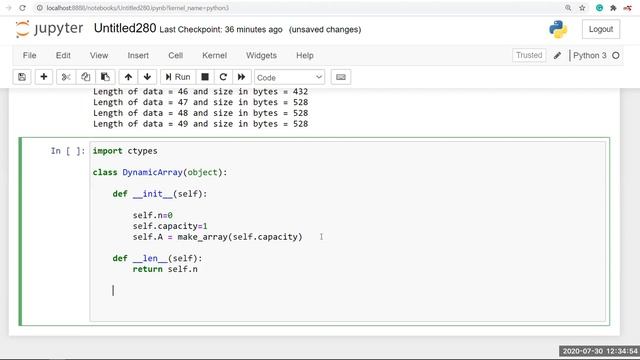 Class 54 ( 12 pm batch ) Python dynamic array implementation смотреть онлайн