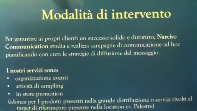 Narciso Communication - Presentazione below the line смотреть онлайн