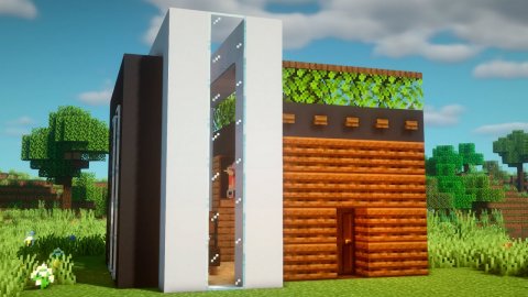 СОВРЕМЕННЫЙ ДОМ В МАЙНКРАФТ!