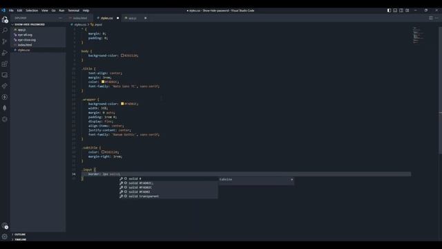 Vanilla JavaScript Tutorial : Create a Password Input Toggle (Show/Hide) Feature