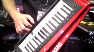 Korg RK100S keyboard controller at NAMM 2014