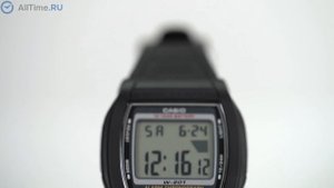 Обзор часов Casio Collection W-201-1A. Японские наручные часы. Alltime
