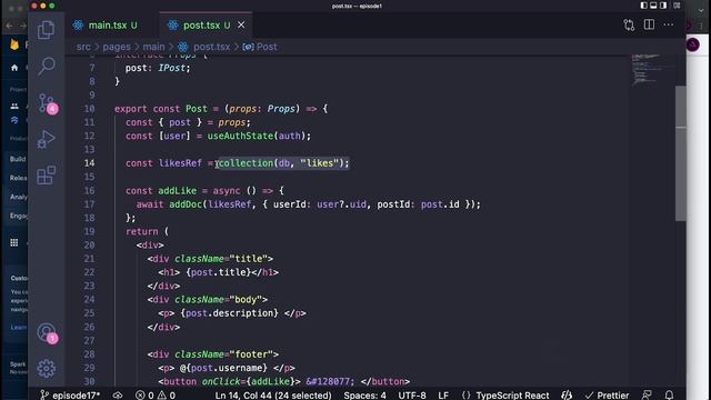 ReactJS Course [17] - Firebase Social Media Project (Part. 3) | Like System смотреть онлайн