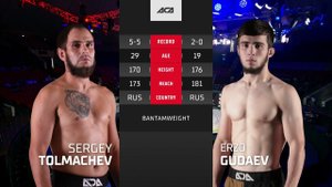 Сергей Толмачев vs. Эрзо Гудаев | Sergey Tolmachev vs. Erzo Gudaev | ACA YE 39