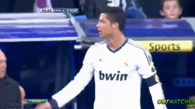 Невероятный гол Роналду в ворота Сосьедада смотреть онлайн