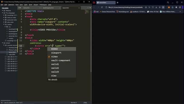 HOW TO ADD A VIDEO TO YOUR WEBSITE IN LESS THAN 1 MIN-HTML(2023)
