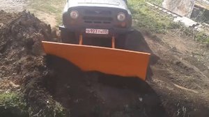 Отвал на уаз лопата уаз бульдозер