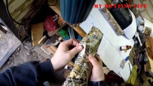 Наклейка пленки на ружье