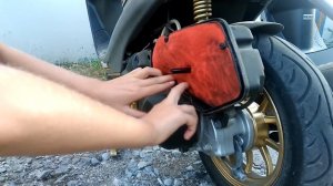 Чистка воздухана на скутере HONDA DIO 35 ZX
