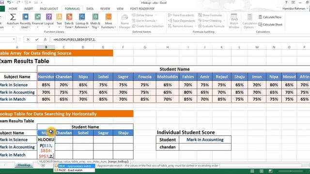 Hlookup tutorial In Excel.✔️