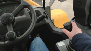 Фронтальный погрузчик LiuGong CLG855H демонстрация из кабины
