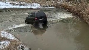 Спуск с метровой высоты, Киа Спортейдж 1