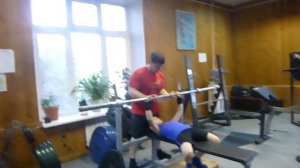 Жим лёжа 20х1 - Лёва Муравьёв, 7 лет - Электроугли