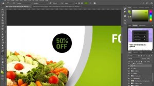 Photoshop Tutorial | Simple Web Banner Design | Food Restaurant