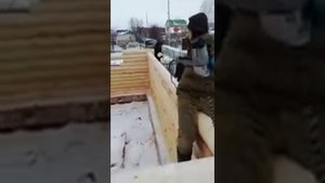 Крепление Бревен на березовый нагель! Омск Сруб