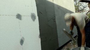 Утепление фасада пенопластом! Утепление дома. Утепление стен снаружи.