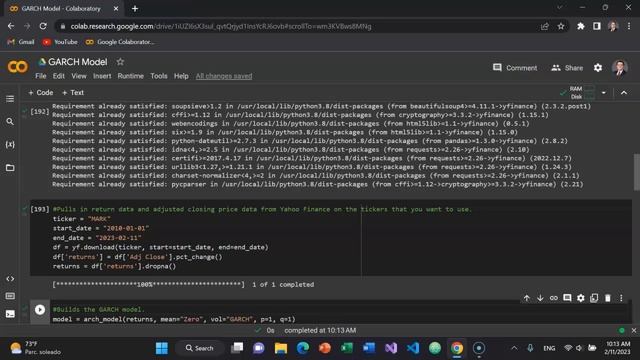 Use Python to Calculate the Historical Conditional Volatility of a Stock With the GARCH Model смотреть онлайн