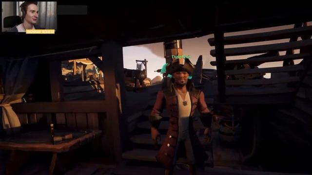 Олёша осознаёт, что у него был включён микрофон в Sea of Thieves #ОлёшаМем