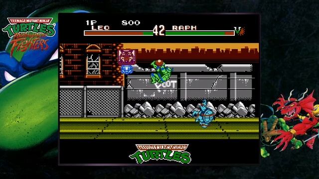 TMNT the Cowabunga Collection Game Over (Tournament Fighters NES) смотреть онлайн