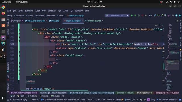 Laravel 9 Blog Project | Part - 8 | Post CRUD | Show Post List | Web Learn BD