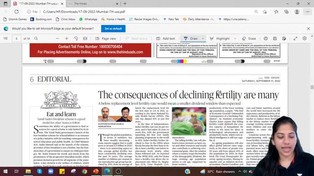 The Hindu Full Newspaper Analysis | Current Affairs Today | 17th Sep | Nidhi Dhruv | Unacademy CLAT