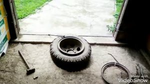 Как разбортировать колесо в домашних условиях