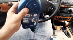 MERCEDES W211 Стучит двигатель Замена масла 10W60