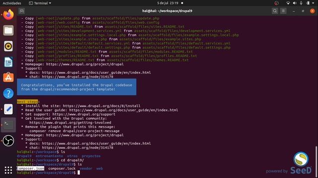 06 - Lando: Instalando Drupal con composer смотреть онлайн