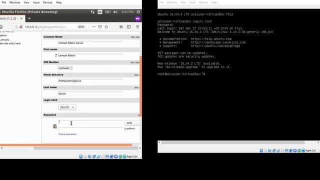 Configuring LDAP server and client