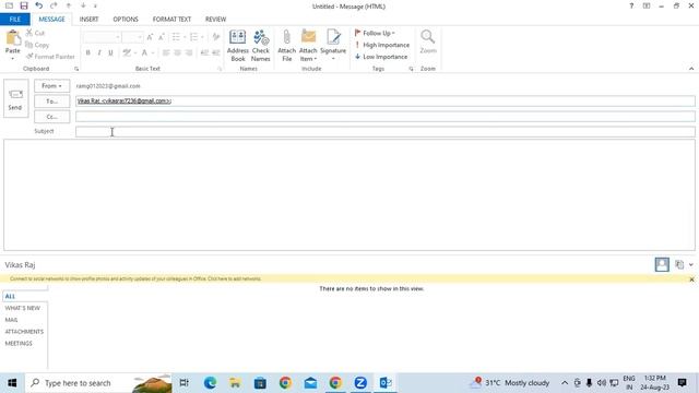 How to send Mail in MS Outlook | GIT Education смотреть онлайн