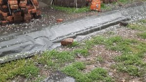 Крупный град в Челябинске 03.07.2021