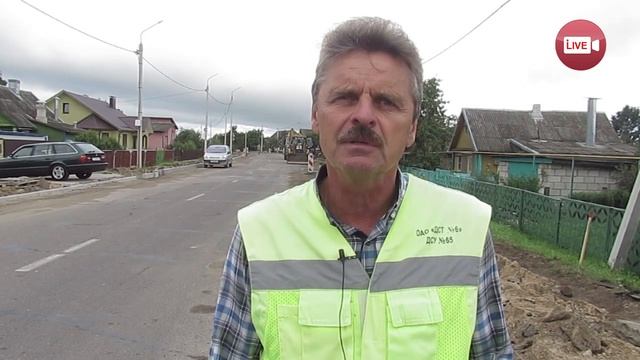 Какие сложности возникли при ремонте улицы Пушкина в Слониме? поясняет инженер ДСУ-65. смотреть онлайн
