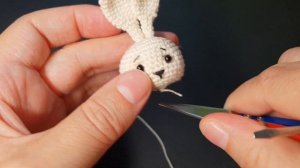 Зайчик крючком crochet bunny #miniamigurumi #миниамигуруми