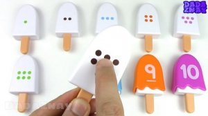 Учим цифры от 1 до 10 с мороженым | Учимся считать до 10 | Учим цвета с Мороженым для детей