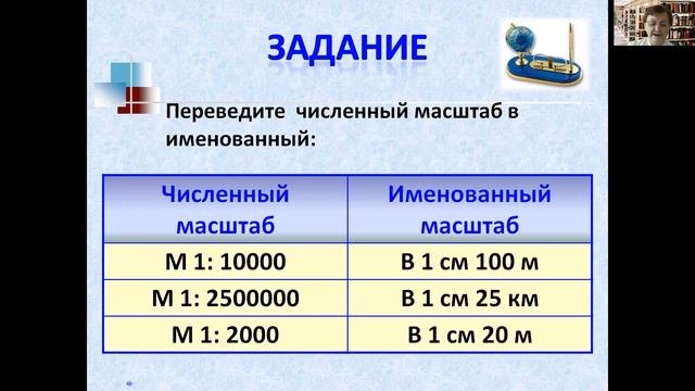 Измерение расстояний на топографической карте