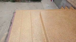 Полимерное покрытие на ступени крыльца. Краснодар.