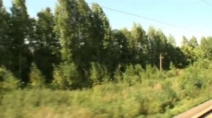 Вид из окна поезда Нижний Новгород,Киров
